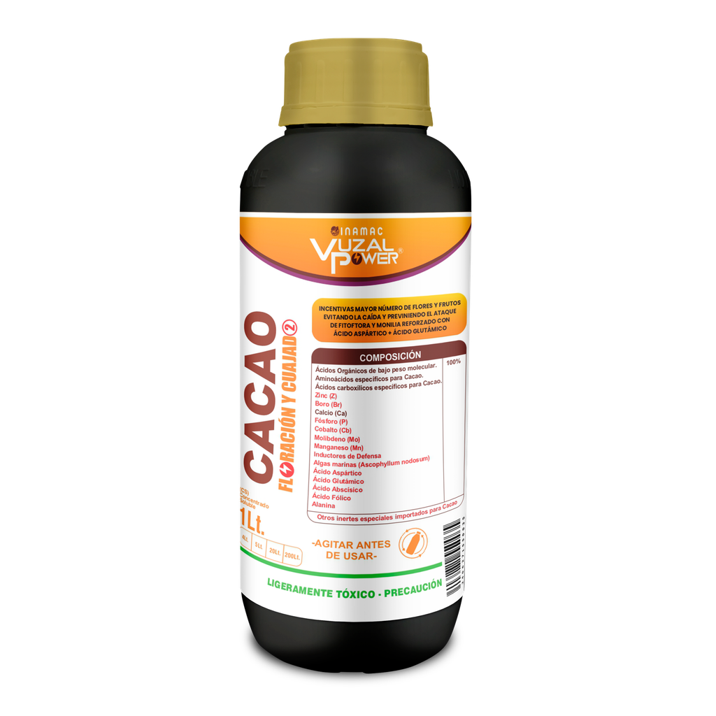VUZAL POWER - CACAO FLORACIÓN Y CUAJADO - 1LT
